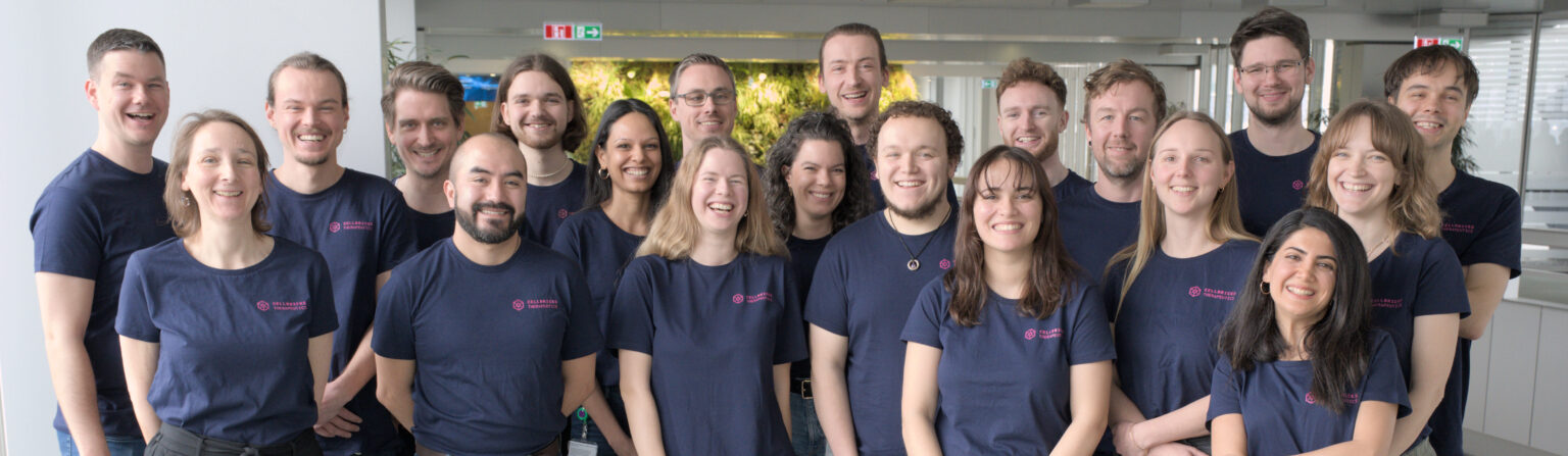 The Cellbricks team consisting of 14 nationalities.